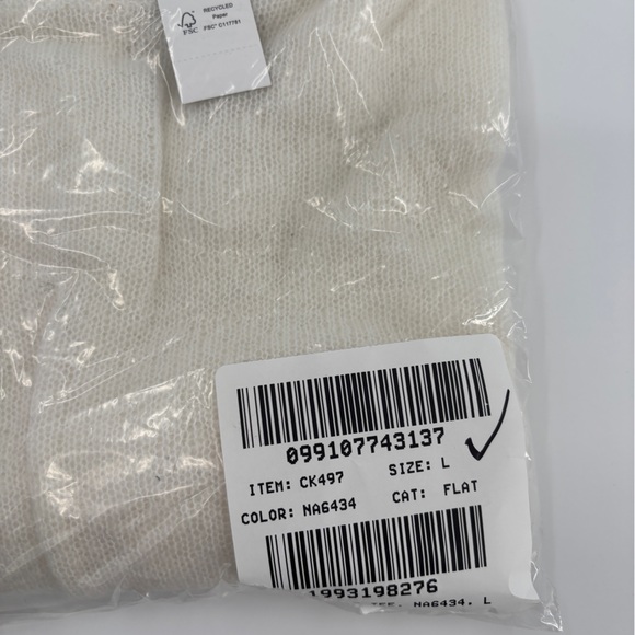 J.Crew Alpaca-blend oversized sweater T-shirt Ivory - Picture 3 of 4